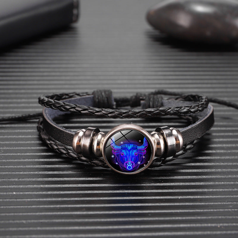 Zodiac Constellation Bracelet – Luminous Braided Design