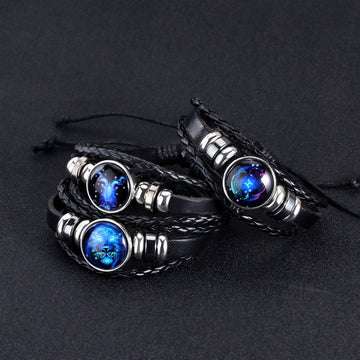 Zodiac Constellation Bracelet – Luminous Braided Design