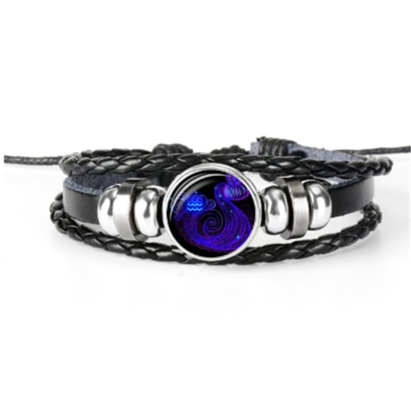 Zodiac Constellation Bracelet – Luminous Braided Design
