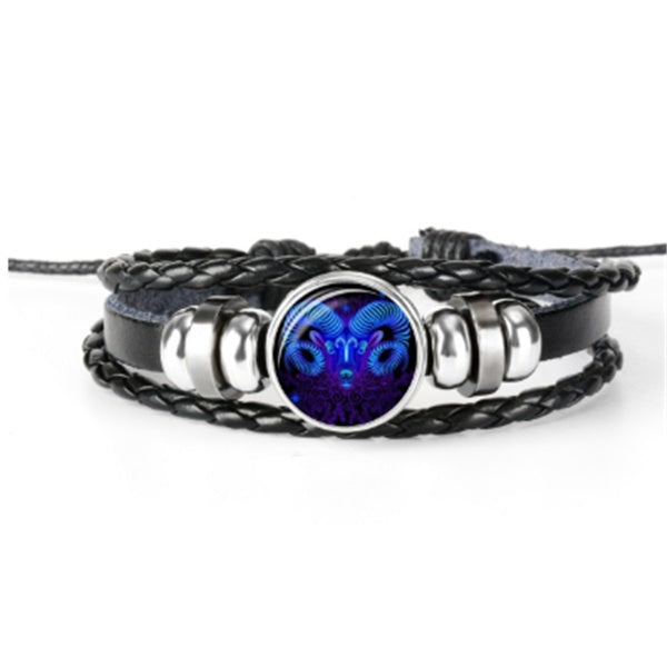 Zodiac Constellation Bracelet – Luminous Braided Design