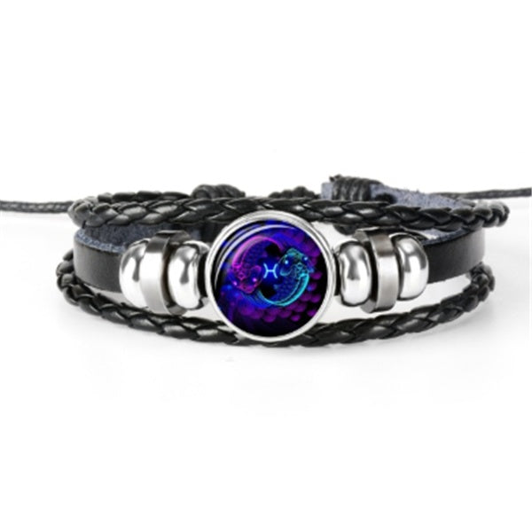 Zodiac Constellation Bracelet – Luminous Braided Design