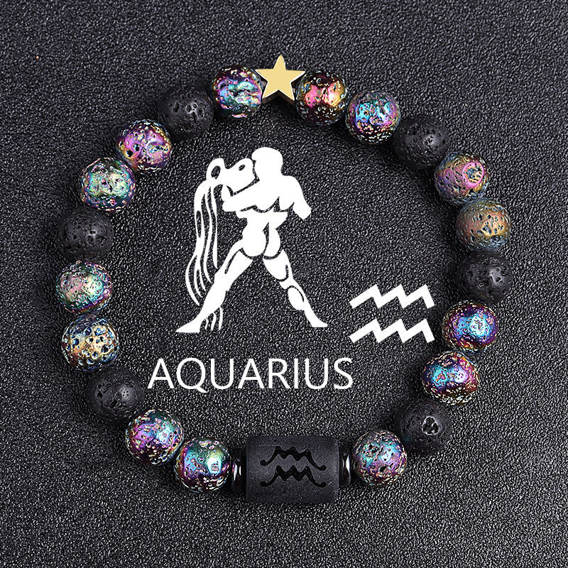 Zodiac Constellation Natural Stone Bracelet – All 12 Signs