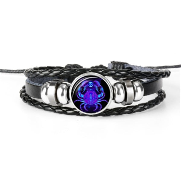Zodiac Constellation Bracelet – Luminous Braided Design