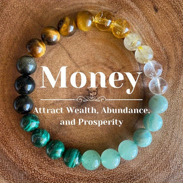 Tinkers Triple Stone Energy Bracelet – Citrine, Dongling & Malachite