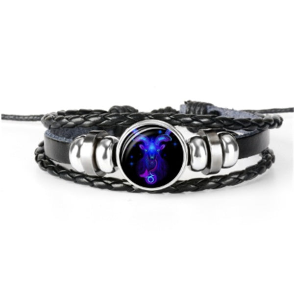 Zodiac Constellation Bracelet – Luminous Braided Design