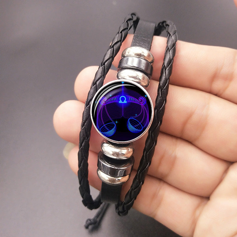 Zodiac Constellation Bracelet – Luminous Braided Design