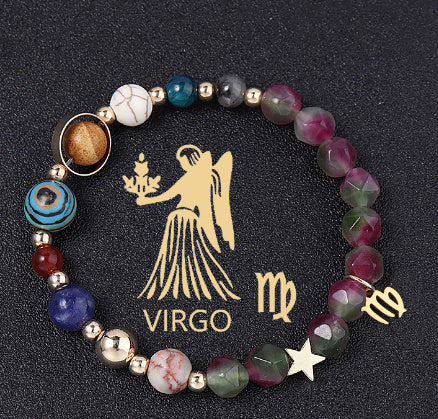 Tinkers Zodiac Gemstone Bracelet – Natural Stone, All 12 Signs
