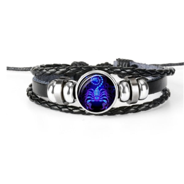 Zodiac Constellation Bracelet – Luminous Braided Design