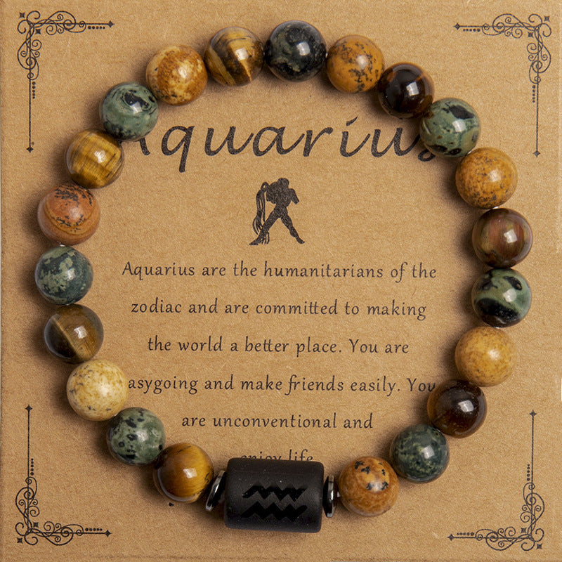 Tinkers Tiger Eye Zodiac Bracelet – Your Constellation, Your Stone