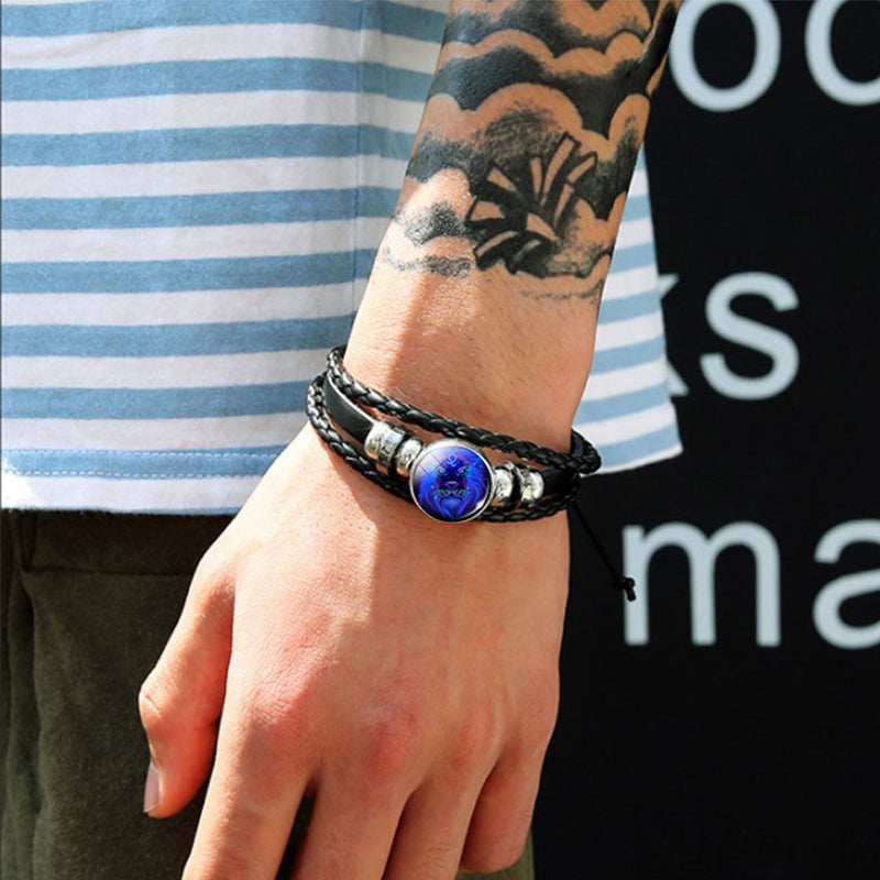Zodiac Constellation Bracelet – Luminous Braided Design