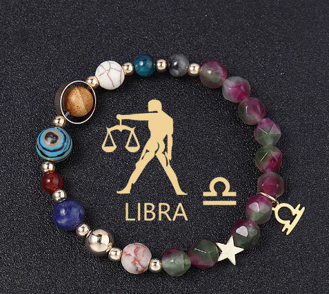 Tinkers Zodiac Gemstone Bracelet – Natural Stone, All 12 Signs