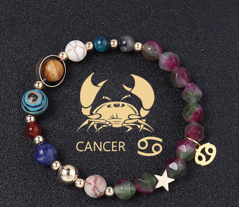Tinkers Zodiac Gemstone Bracelet – Natural Stone, All 12 Signs