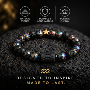 Zodiac Constellation Natural Stone Bracelet – All 12 Signs