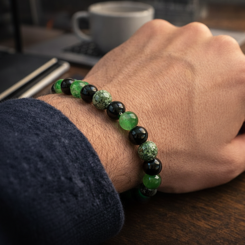 Natural Tigereye Crystal Beaded Bracelet