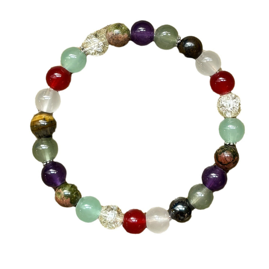 Popular Crystal Opal Beads Bracelet Unisex Signature 8mm