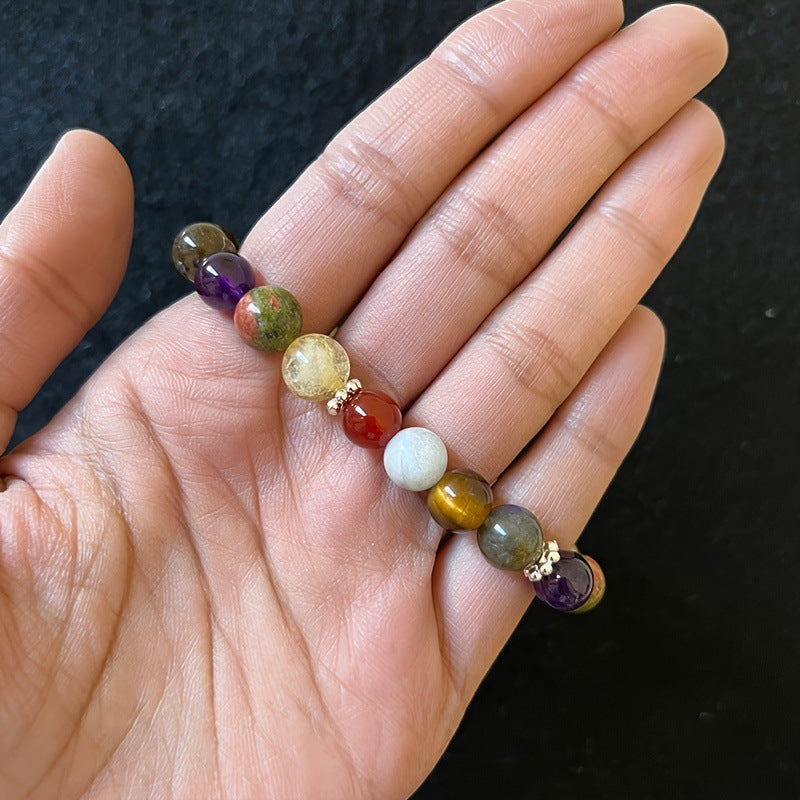Popular Crystal Opal Beads Bracelet Unisex Signature 8mm