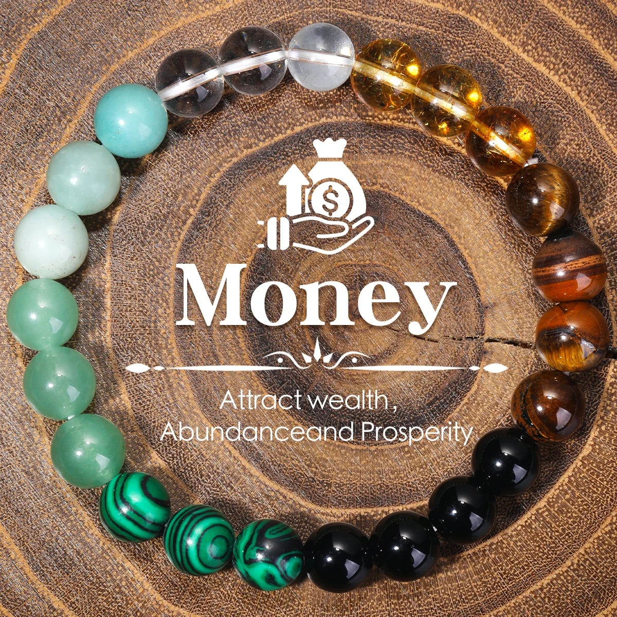 Tinkers Protection Stone Bracelet Citrine Tiger Eye Elite