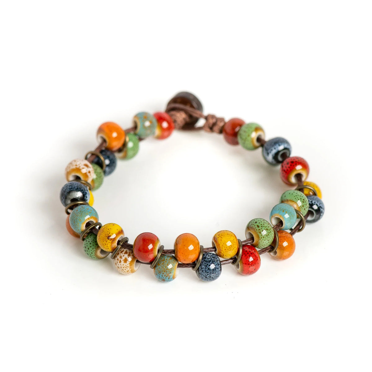 Tinkers Vintage Ceramic Bead Bracelet – Petite Fit, Boho Soul