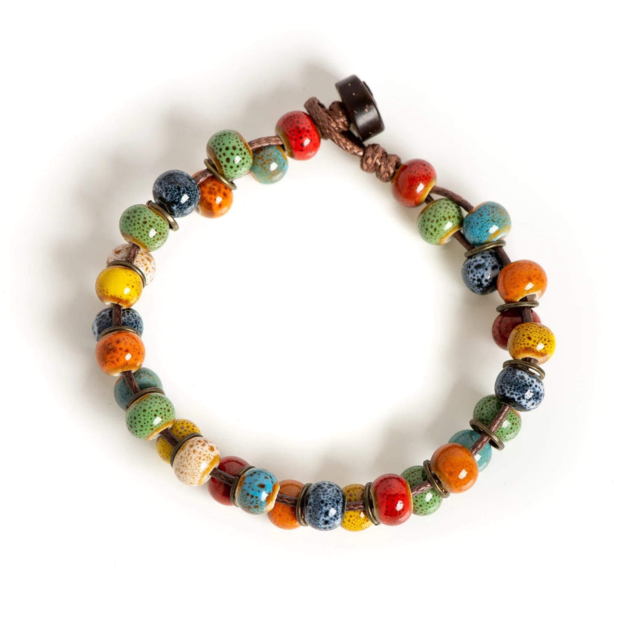 Tinkers Vintage Ceramic Bead Bracelet – Petite Fit, Boho Soul