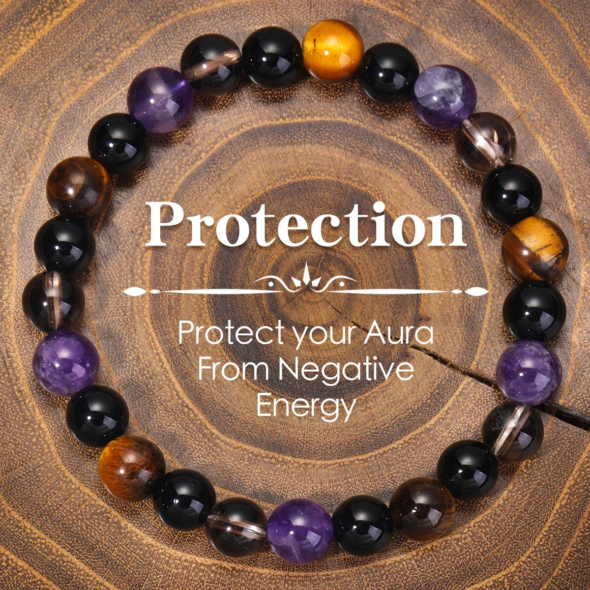 Tinkers Protection Stone Bracelet Citrine Tiger Eye Elite