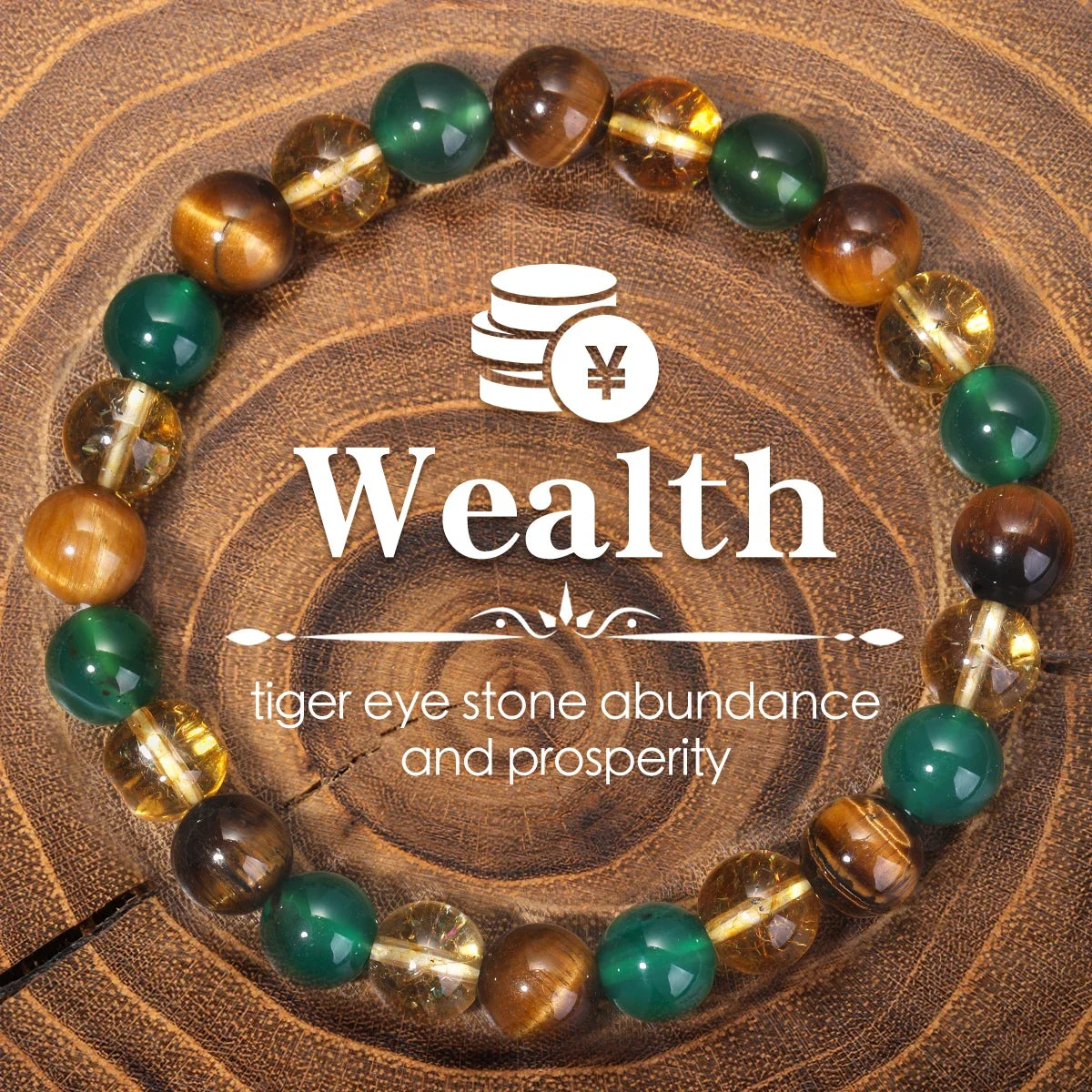 Tinkers Protection Stone Bracelet Citrine Tiger Eye Elite