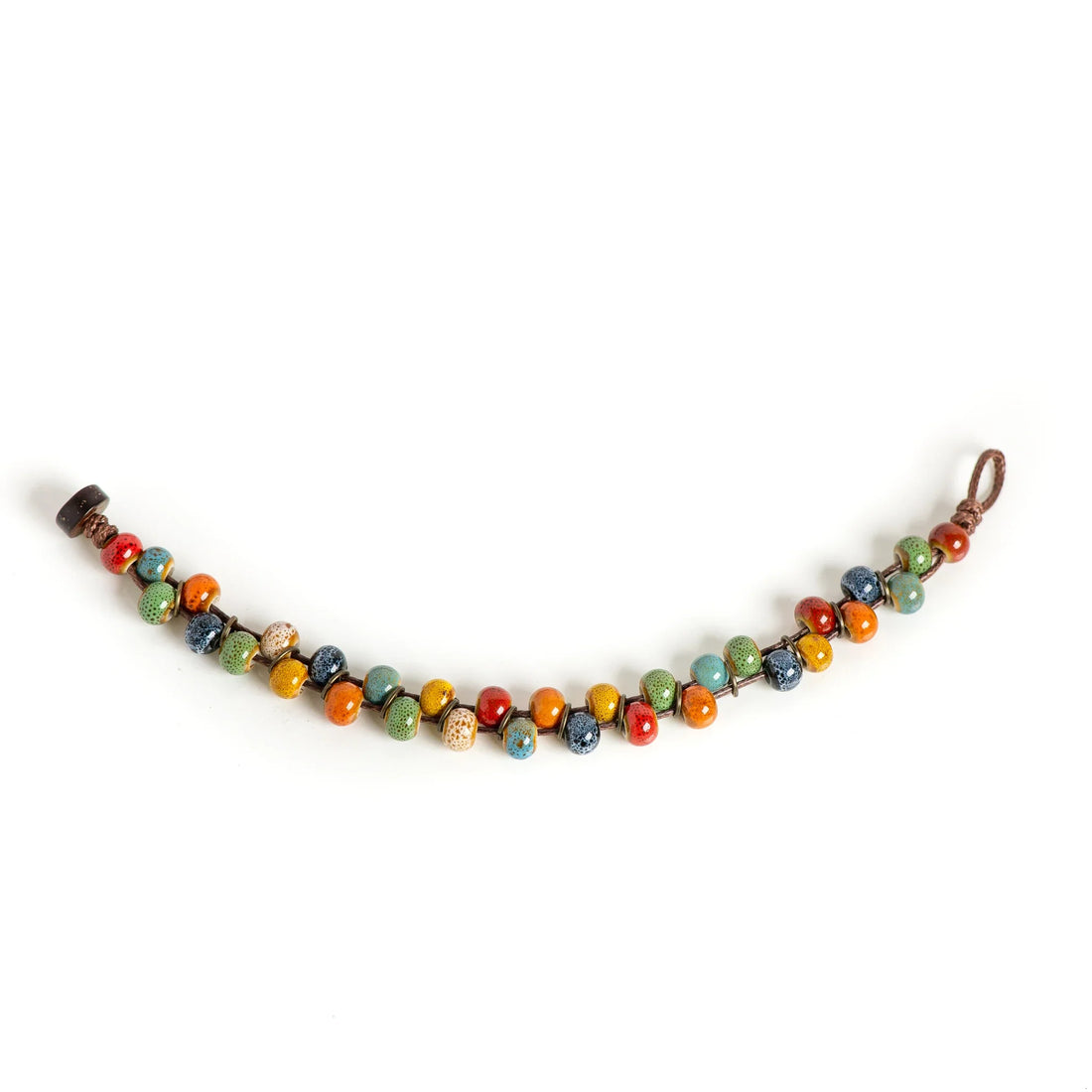 Tinkers Vintage Ceramic Bead Bracelet – Petite Fit, Boho Soul