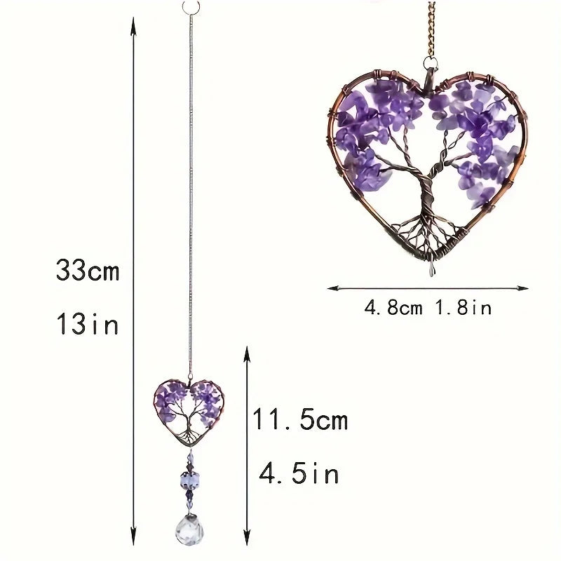 Rainbow Crystal Tree Of Life Suncatcher