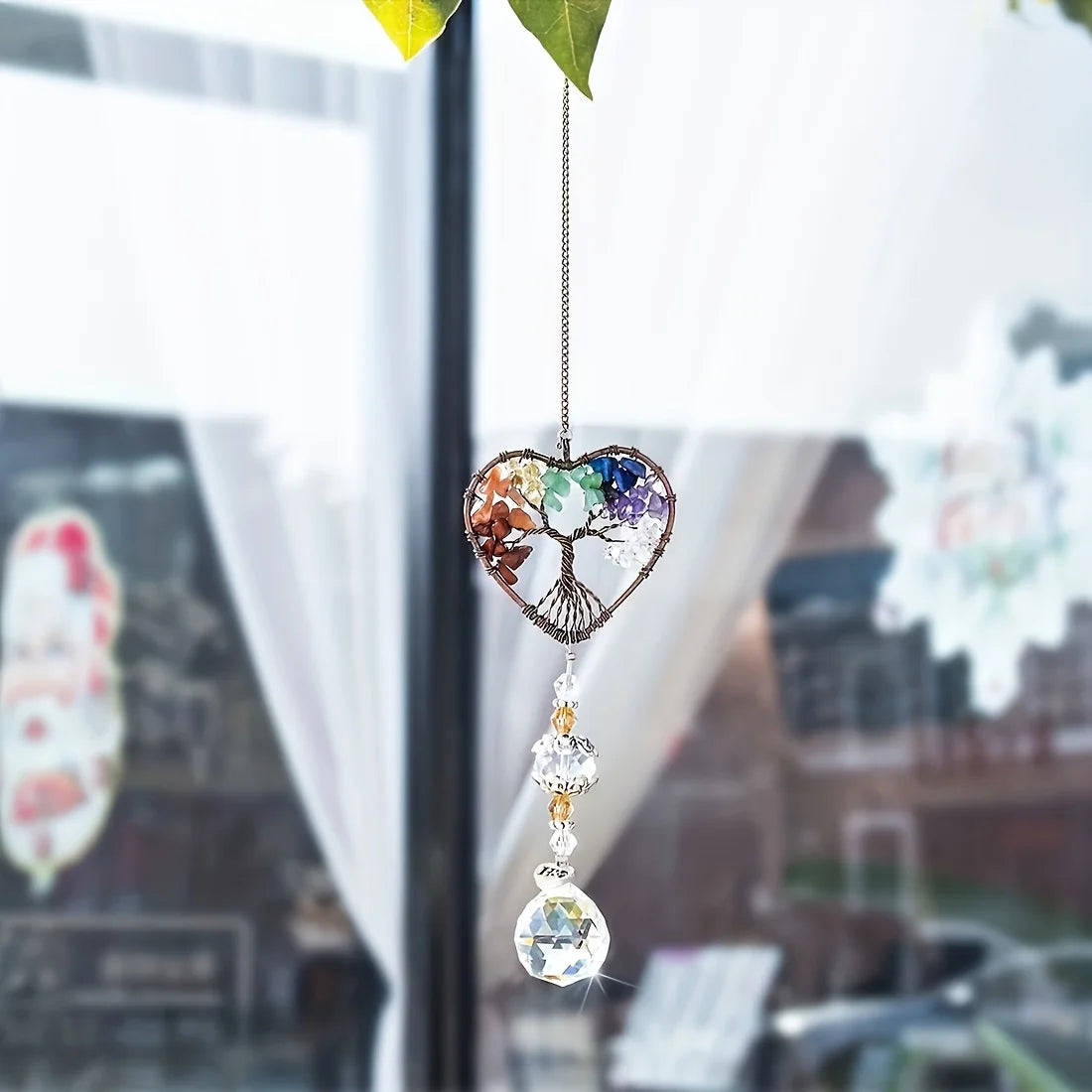 Rainbow Crystal Tree Of Life Suncatcher