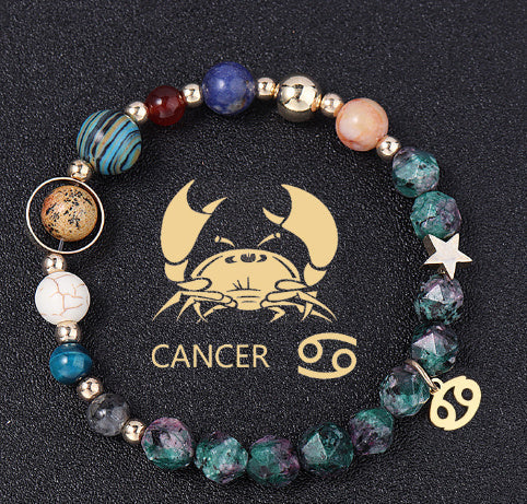 Tinkers Zodiac Natural Stone Bracelet – All 12 Constellations, Exclusive Edition