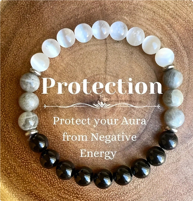 Tinkers Triple Stone Energy Bracelet – Citrine, Dongling & Malachite