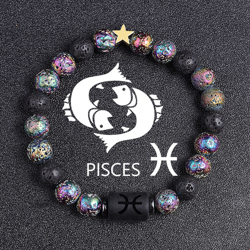 Zodiac Constellation Natural Stone Bracelet – All 12 Signs