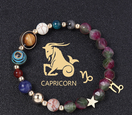 Tinkers Zodiac Gemstone Bracelet – Natural Stone, All 12 Signs