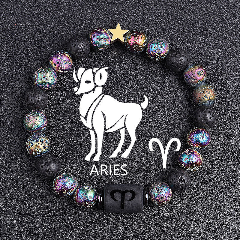 Zodiac Constellation Natural Stone Bracelet – All 12 Signs