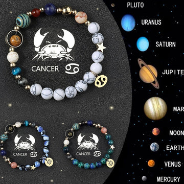 Tinkers Zodiac Crystal Bracelet Set – 3-Piece Stack, Your Sign, Your Stones