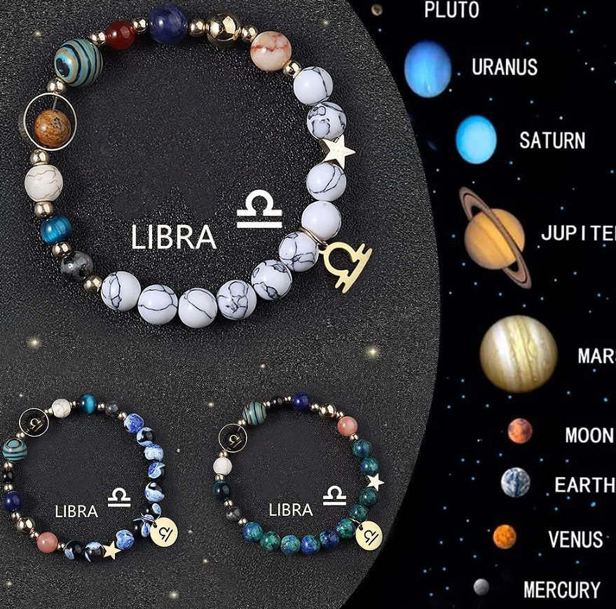 Tinkers Zodiac Crystal Bracelet Set – 3-Piece Stack, Your Sign, Your Stones