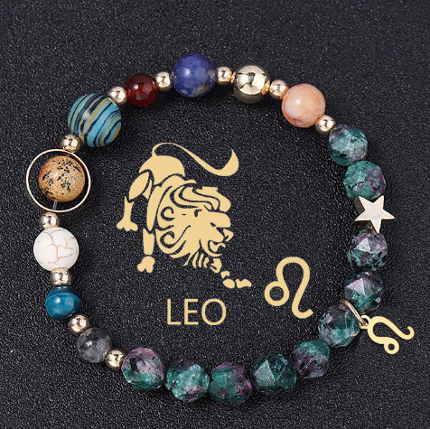 Tinkers Zodiac Natural Stone Bracelet – All 12 Constellations, Exclusive Edition