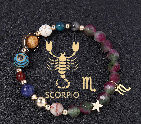 Tinkers Zodiac Gemstone Bracelet – Natural Stone, All 12 Signs
