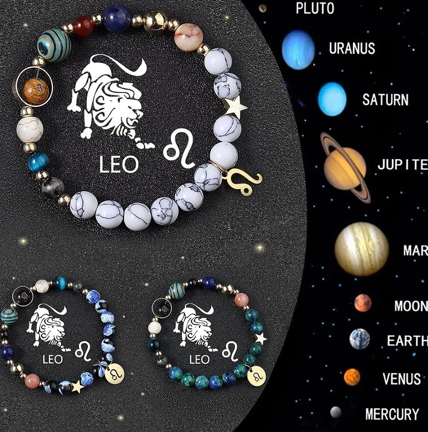 Tinkers Zodiac Crystal Bracelet Set – 3-Piece Stack, Your Sign, Your Stones