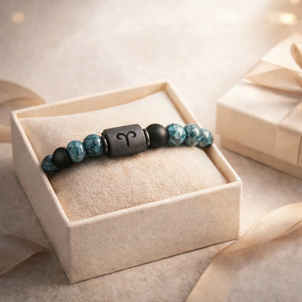 Tinkers Rare Obsidian Zodiac Bracelet Twelve Constellations