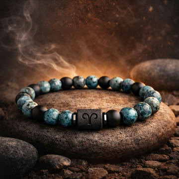 Tinkers Rare Obsidian Zodiac Bracelet Twelve Constellations